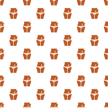 Seamless pattern featuring a female midsection with vitiligo, promoting body positivity and diversity