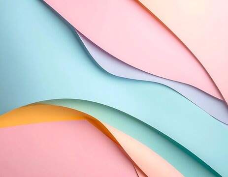 Vibrant colorful layered paper background texture.