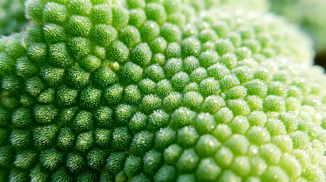 Extreme close up of green cellular texture on Azolla microphylla leaf