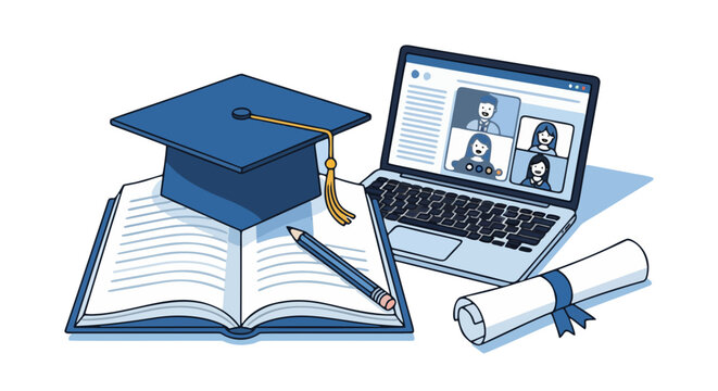 Digital Learning Platform and Graduation Concept