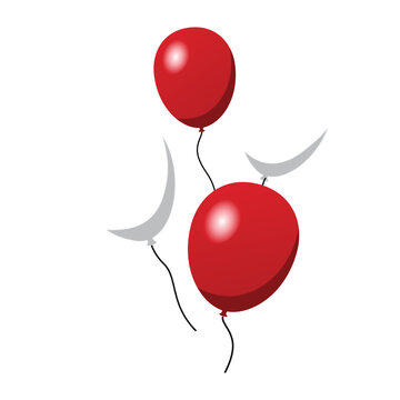 red and white balloon indonesia independence Day