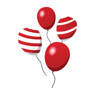 red and white balloons Indonesia festival