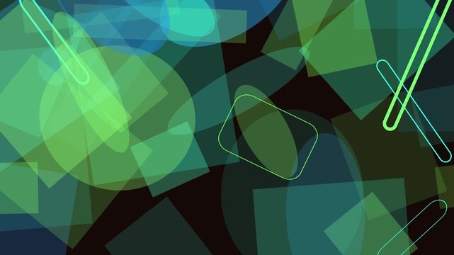 abstract green background with triangles