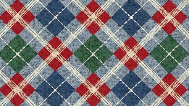 Fathers day argyle pattern classic diamond textile for gifts decorations