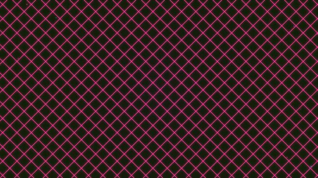 Retro 80s Synthwave Neon Pink Grid Background with Glowing Lines