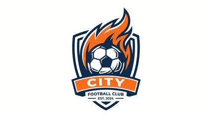 Fototapeta premium City Football Club Logo Vector Art 2026