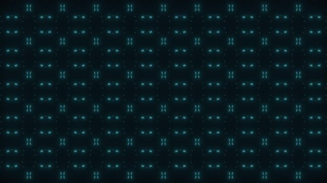 Abstract green and blue neon geometric pattern, futuristic digital grid background for technology and data visualization concept. Ideal for data flow, advanced technology, cyber security.