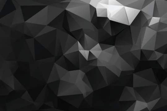 Modern black low poly triangle shapes background