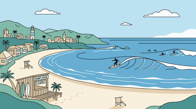Man surfing on a wave board.