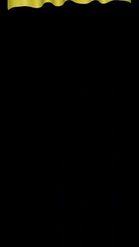 GERMANY Curtain Flag Animation Transition, on Alpha Channel, Loop

