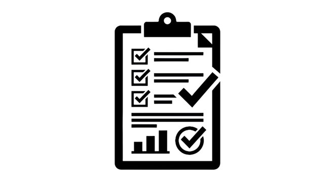 clipboard with checklist and completed answers