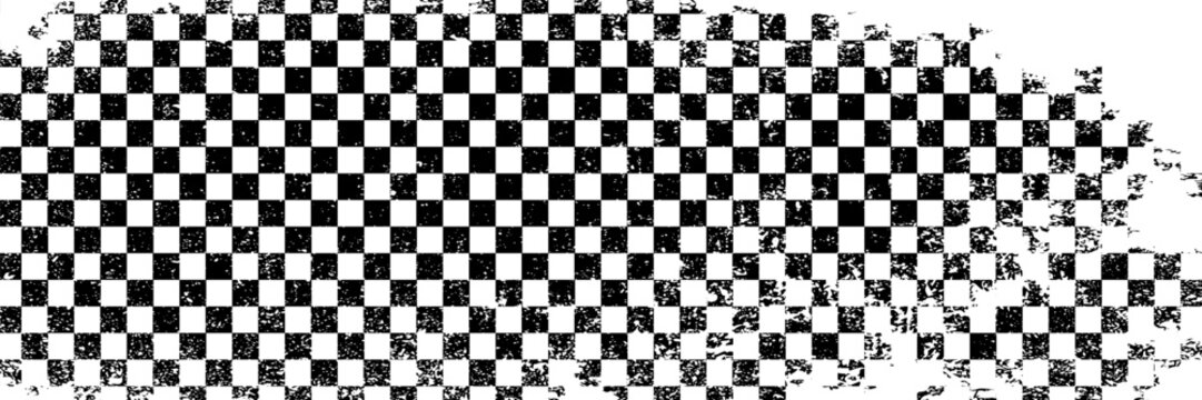 Black and white checkered pattern, Checkerboard seamless pattern. vector