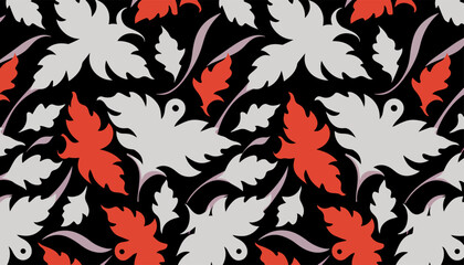 Vintage Fleur De Lis Damask Pattern with Sophisticated Style © Violet