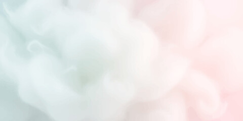Soft, ethereal wisps of pastel colored smoke or clouds drift in a dreamy, abstract composition. © Art Lover 