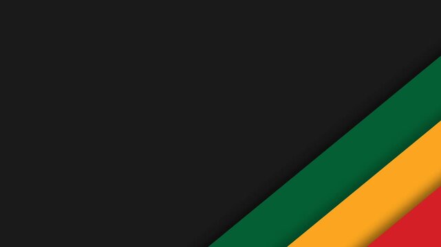 Vibrant Juneteenth Celebration Background with PanAfrican Stripes and Modern Design.