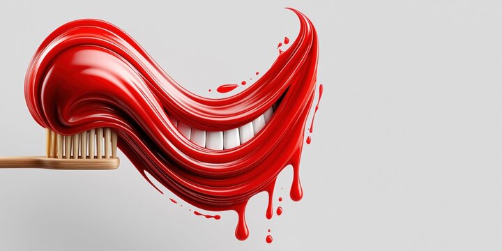 Fresh smile bright clean dental hygiene concept