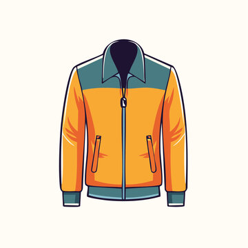 Retro Style Track Jacket Illustration
