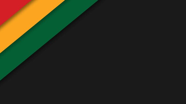 Vibrant Juneteenth Freedom Day Abstract Design with PanAfrican Colors.