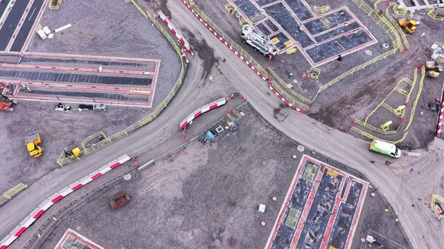     Aerial Footage of HMP Glasgow Prison Development Site in Glasgow Scotland on 14 May 2026