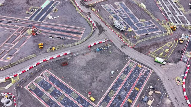     HMP Glasgow Prison Construction Site Aerial View Showing Development Progress in Glasgow Scotland on 14 May 2026