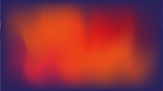 Abstract neon orange and dark blue gradient background mesh template.