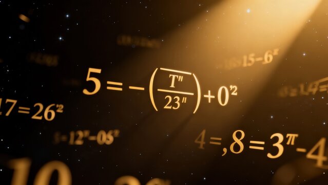 Mathematical equations in space