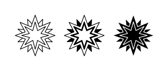 Explosion Starburst Icons, Comic Boom Shapes, Graphic Design Elements © Abbas