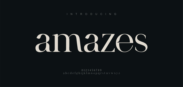 amazes, Beauty Luxury font alphabet logo. Typography beautiful fashion elegant classic letters serif italic fonts decorative wedding vintage blossom logos. vector illustration