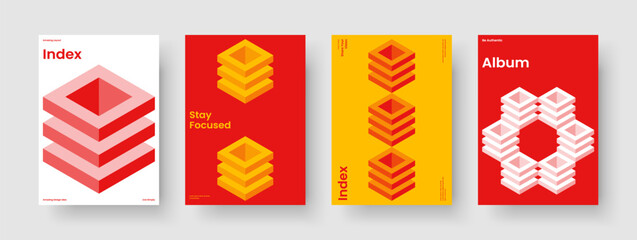 Obraz premium Isolated Book Cover Design. Geometric Business Presentation Template. Modern Banner Layout. Report. Flyer. Background. Poster. Brochure. Pamphlet. Magazine. Newsletter. Notebook. Portfolio. Journal