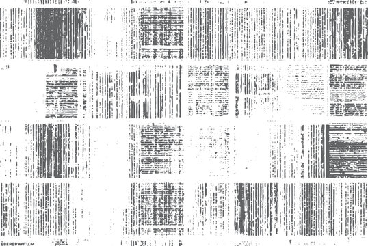 Distressed illegible black text line texture