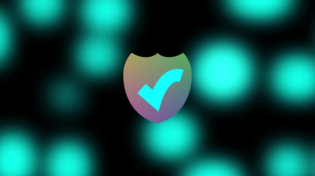 security check mark icon animation.