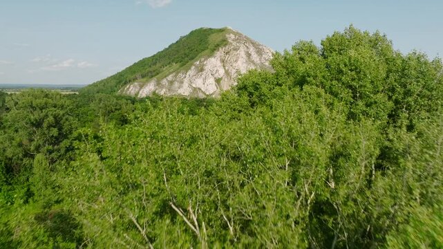 Shihan Toratau Mount. Republic of Bashkortostan. Famous nature landscape