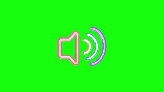 A sleek speaker icon emits sound waves on a vibrant green background