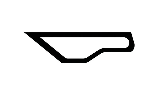 Abstract Geometric Modern Line Design Representing a Futuristic Technology Concept Illustration