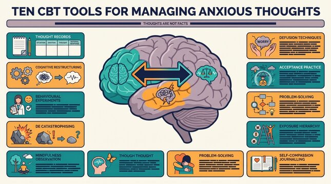 CBT tools and anxiety management tips for managing anxious thoughts