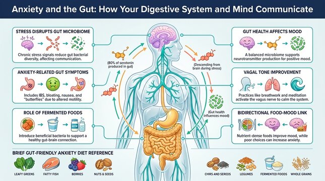 Gut brain axis and anxiety management tips for digestive mental health