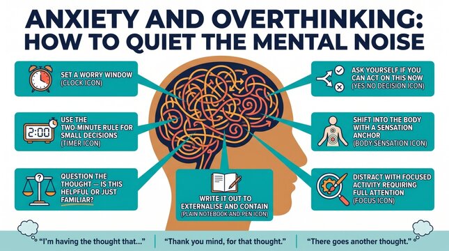 Overthinking and anxiety management tips for quieting mental noise