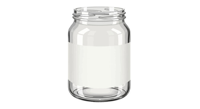 Clear Glass Mason Jar Container.