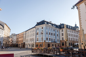 Fototapeta premium Beautiful streets of Olomouc. This photo has been taken in Olomouc, Czech Republic, September 2025