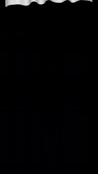 JAPAN Curtain Flag Animation Transition, on Alpha Channel, Loop
