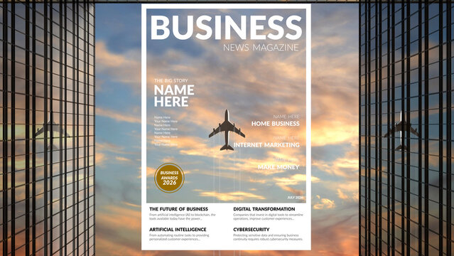 Premium Overlays Magazine Business &ndash; Editorial Layout Effects, Corporate Magazine Design Elements and Professional Business Overlays for Video Editing