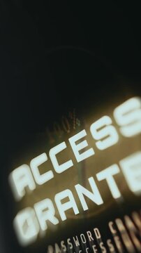 System confirming access granted to user account using credential stuffing technique