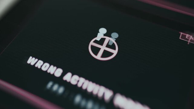 Wrong activity mode animated icon
