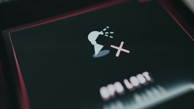GPS signal lost status animation icon