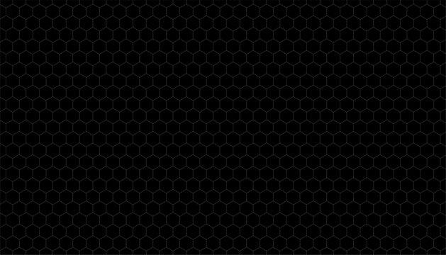 black background with hexagonal mesh pattern design
