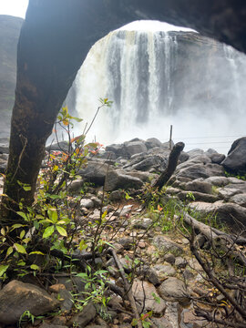Athirappilly Waterfalls, located in Thrissur district along the Chalakudy River, Kerala, India.