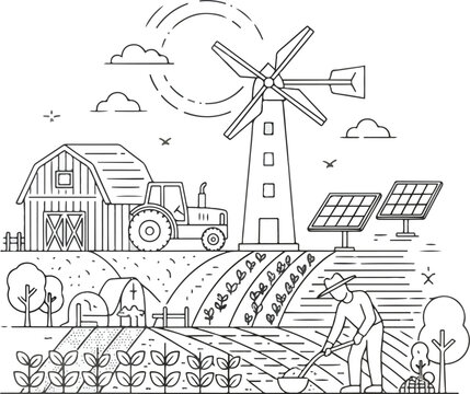 Sustainable Farming with Renewable Energy Sources.