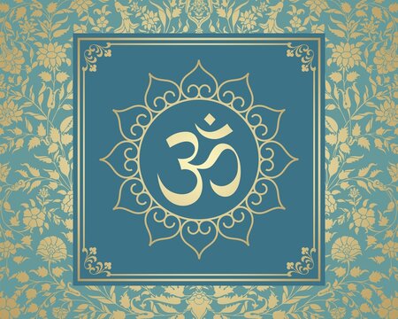 aum syllable , paisley design ,Hinduism , India	
