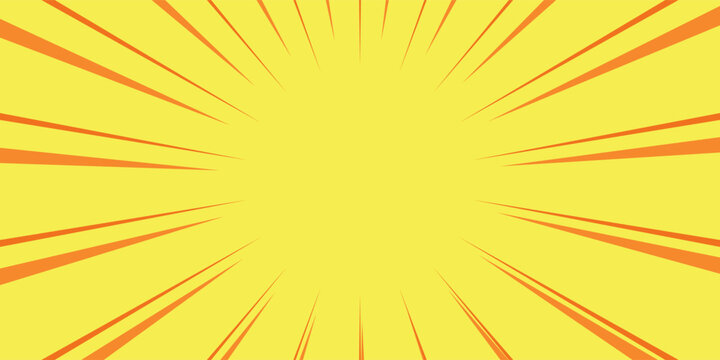 Yellow background of the Book in comic style pop art superhero. Pop art yellow comics book cartoon for comic superhero text, speech bubble, message