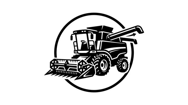 Harvester Machine Agriculture Equipment Tractor.